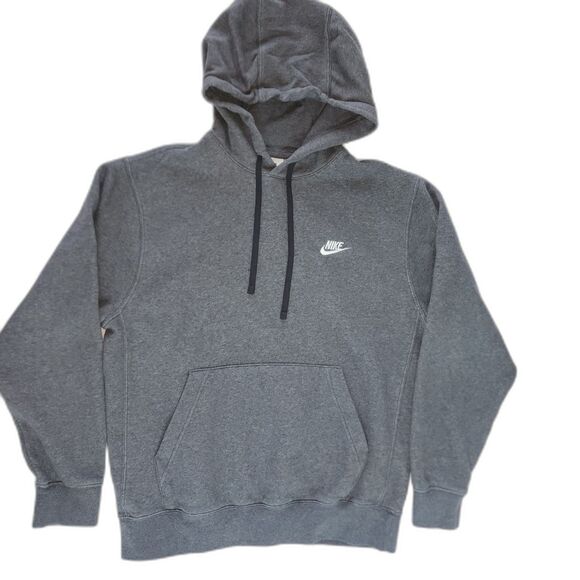 Nike Gray Hooded Sweatshirt Sz M - Picture 1 of 7